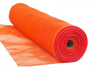 Orange Knitted Safety Debris Netting HDPE 1/16” Mesh