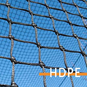 Twisted Knotted Baseball Backstop Net