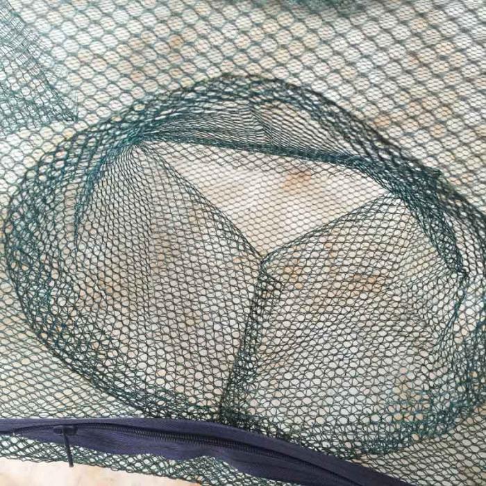 6 Holes Foldable Fishing Mesh Nylon Crab Shrimp Net 