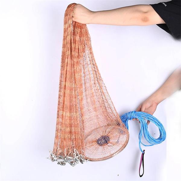 Nylon ring cast fishing nets