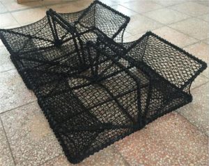 Square fishing folding crab traps