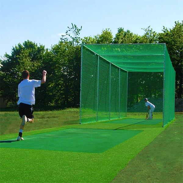 30Feet X 10Feet Nylon Cricket Practice Net with 1 Leather Ball 2 Part Side UK 
